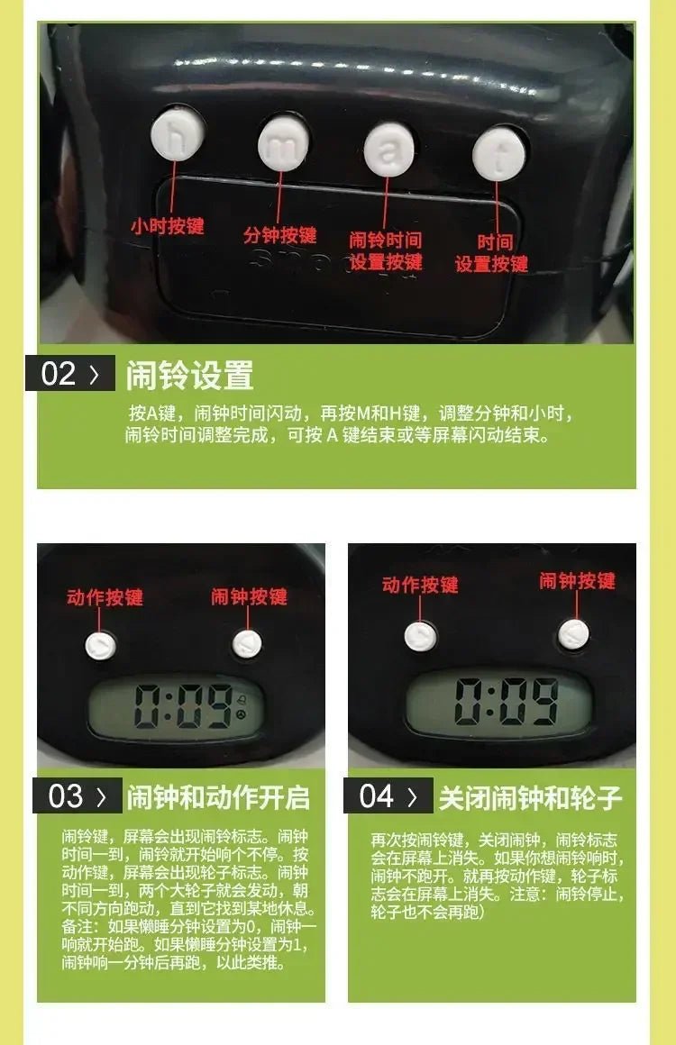 CLOCKY Roll Alarm Clock for Heavy Sleepers on Wheels (Adults Kids Teens Bedroom), Run Away, Moving, Annoying, Jump - BOLDORA