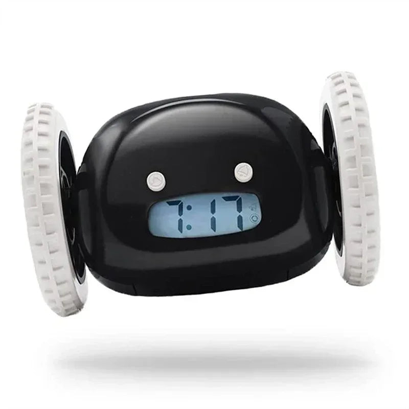 CLOCKY Roll Alarm Clock for Heavy Sleepers on Wheels (Adults Kids Teens Bedroom), Run Away, Moving, Annoying, Jump - BOLDORA