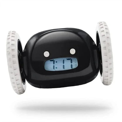 CLOCKY Roll Alarm Clock for Heavy Sleepers on Wheels (Adults Kids Teens Bedroom), Run Away, Moving, Annoying, Jump - BOLDORA