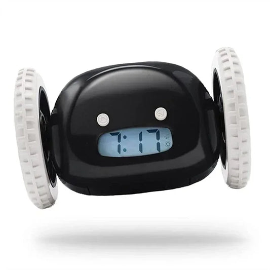CLOCKY Roll Alarm Clock for Heavy Sleepers on Wheels (Adults Kids Teens Bedroom), Run Away, Moving, Annoying, Jump - BOLDORA