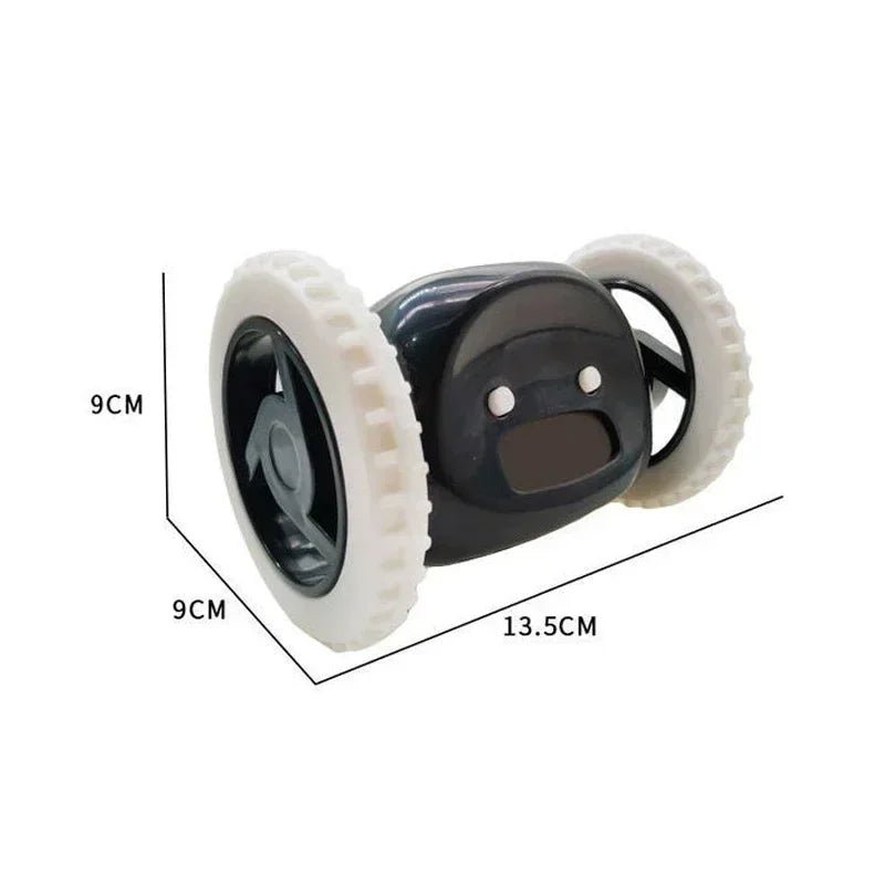 CLOCKY Roll Alarm Clock for Heavy Sleepers on Wheels (Adults Kids Teens Bedroom), Run Away, Moving, Annoying, Jump - BOLDORA