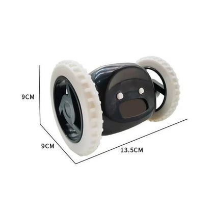 CLOCKY Roll Alarm Clock for Heavy Sleepers on Wheels (Adults Kids Teens Bedroom), Run Away, Moving, Annoying, Jump - BOLDORA