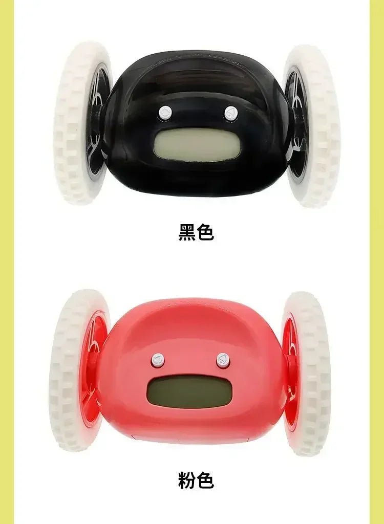 CLOCKY Roll Alarm Clock for Heavy Sleepers on Wheels (Adults Kids Teens Bedroom), Run Away, Moving, Annoying, Jump - BOLDORA