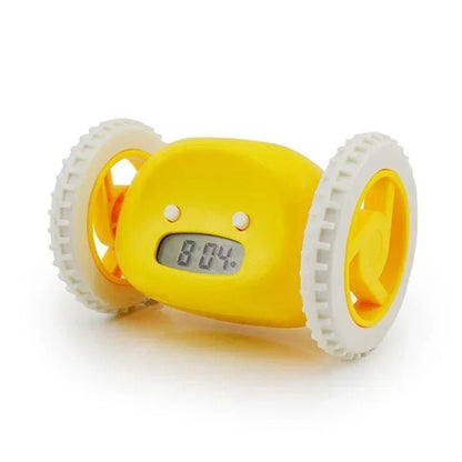 CLOCKY Roll Alarm Clock for Heavy Sleepers on Wheels (Adults Kids Teens Bedroom), Run Away, Moving, Annoying, Jump - BOLDORA