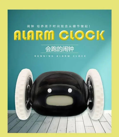 CLOCKY Roll Alarm Clock for Heavy Sleepers on Wheels (Adults Kids Teens Bedroom), Run Away, Moving, Annoying, Jump - BOLDORA